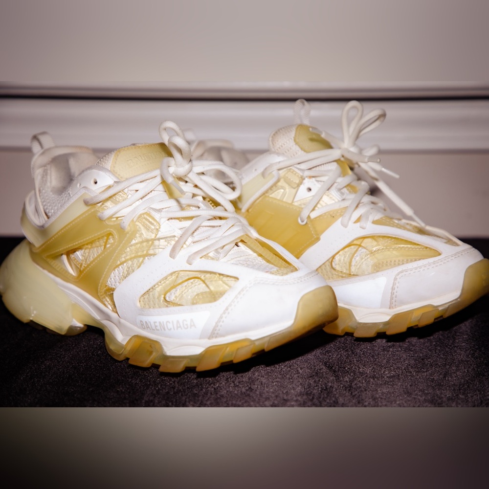Balenciaga Track Sneakers White Cream